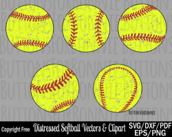 Softball SVG, softball vector, stitching, dxf, eps, pdf, png, distressed,  element, cut file, vinyl file, kids shirt, softball seams, Cricut