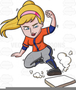 Female Softball Player Clipart | Free Images at Clker.com ...