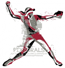 Softball Player Vector! Softball Player as PNG, JPG (high res) and EPS,  Sports, Softball Clipart, Softball Graphics