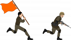Clipart - Soldiers charging