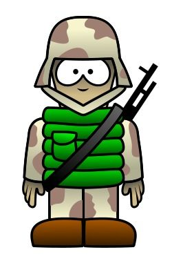 Drawing a cartoon soldier | Drawing | Soldier drawing ...