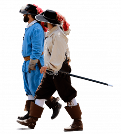 Soldiers Two Musketeers Side View transparent PNG - StickPNG