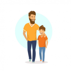 Dad and son clipart » Clipart Station