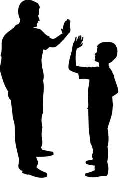 Father and Son Silhouette Stencil by Crafty Stencil ...
