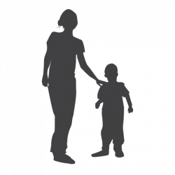Silhouette Child Mother Son - Silhouette png download - 512 ...