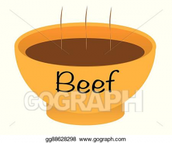 Vector Clipart - Beef soup bowl. Vector Illustration ...