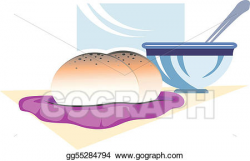 Stock Illustrations - Bun and soup. Stock Clipart gg55284794 ...