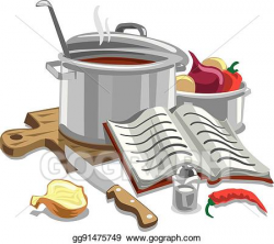 Vector Art - Illustration cooking soup. Clipart Drawing ...