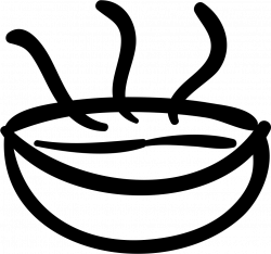 Hot Soup Bowl Hand Drawn Food Svg Png Icon Free Download (#58522 ...