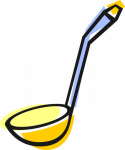 Kitchen Soup Ladle Spoon - Vector Image