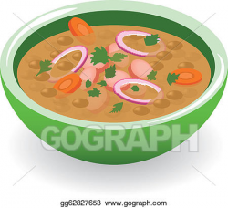 EPS Vector - Lentil soup. Stock Clipart Illustration ...