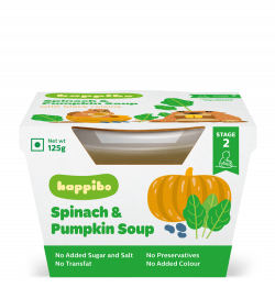 8 month baby food - Spinach and Pumpkin soup