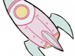 Spaceship Clipart Pastel - Pastel Cute Png Transparent Png ...