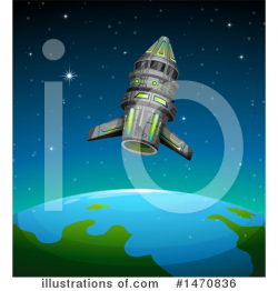 Spaceship Clipart #1470836 - Illustration by Graphics RF
