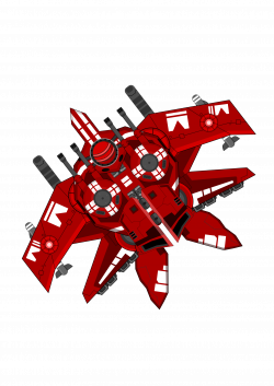 Clipart - Spaceship Red