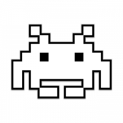 High quality, durable and die-cut Space Invaders Alien 2 Sticker ...