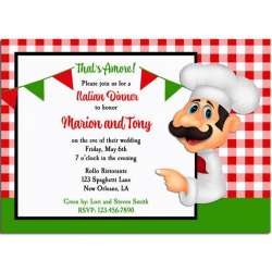 Italian Party Invitation Printable or Printed with FREE ...