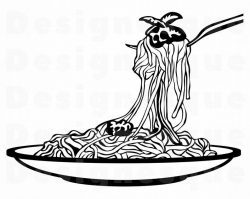 Spaghetti #2 SVG, Spaghetti SVG, Pasta Svg, Spaghetti Clipart, Spaghetti  Files for Cricut, Spaghetti Cut Files For Silhouette, Dxf, Png, Eps