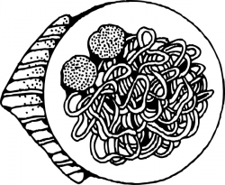 Spaghetti And Meatballs clip art Free vector in Open office ...
