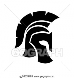 Vector Art - Spartan helmet icon. Clipart Drawing gg98578483 ...