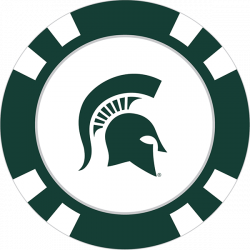 Michigan State Spartans Poker Chip Ball Marker