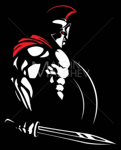 Spartan 2 - Vector Cartoon Clipart Illustration. spartan, greek, roman,  mars, ares, god, athlete, 300, hero, achilles, warrior, achilles,