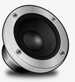 Simple Speaker Design, Black And White, Music, Speakers PNG Image ...