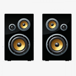 Speakers, Sound, Black PNG Image and Clipart for Free Download