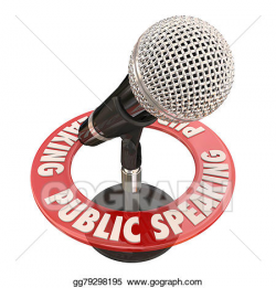 Clipart - Public speaking microphone keynote speaker address ...