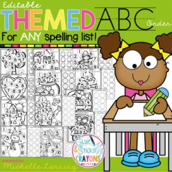 Themed ABC Order for ANY spelling list | TpT