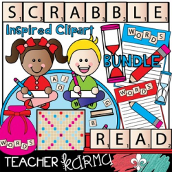 Scrabble Inspired Clipart BUNDLE * Letter Tiles * | for ...
