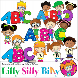 ABC clipart, Education Clipart - Spelling ABC, Cool Kids graphics, Back to  school, commercial use images. Digital clipart.