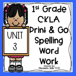 CKLA 1st Grade Skills 3 Print & Go Spelling Word Work