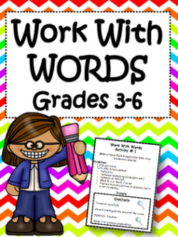 Word Work For Upper Elementary: Vocabulary and Spelling Centers