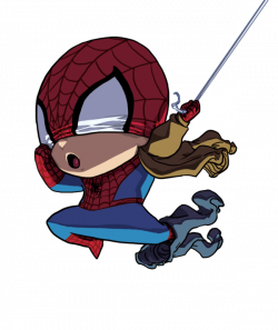Geek Art: Cute Little SPIDER-MAN Rushing into Action - News ...