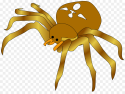 Cartoon Spider clipart - Yellow, Cartoon, Graphics ...