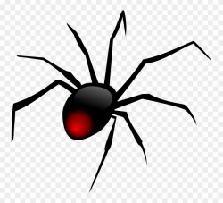 Black Widow Spider Clip Art - Spider Clipart Png Transparent ...
