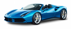 Blue Ferrari 488 Spider Car PNG Image - PurePNG | Free transparent ...
