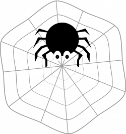Clipart - Spider on Web