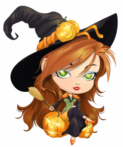 Cute Witch Transparent Clipart Picture | Gallery Yopriceville ...