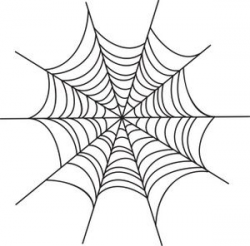 Spider Web Clipart Image: Creepy spider web Halloween graphic ...