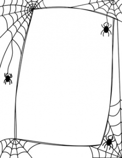 Halloween Spiders and Spider Webs - Clipart, Borders, Papers & Frames