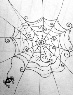 Spider web. Cute spider. | Halloween: Art and Printables ...