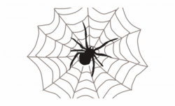 Web Clipart Little Spider - Spider Clipart Black And White ...