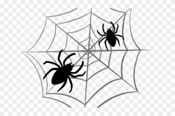 Spider Web Clipart Spider Nest - Spider Web With Spider ...