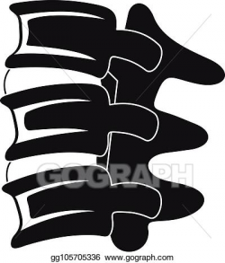 Vector Stock - Spinal column discs icon, simple style. Stock ...