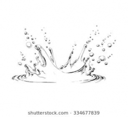 Hand drawn water splash vector illustration | Doodles in ...