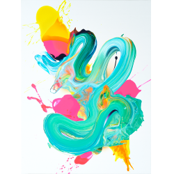 yago hortal, painting, colorful, splash, paint, abstract, explosive ...