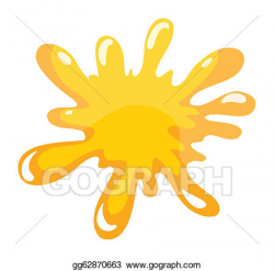 Vector Stock - Yellow color splash. Clipart Illustration ...