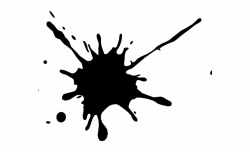Splatter Clipart Ink Spill - Black Paint Splatters Png Free ...